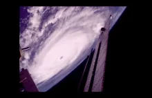 ISS przelatuje nad huraganem Irma