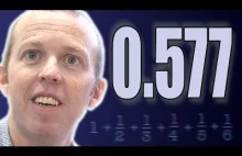 Tajemnicza liczba 0.577 - Numberphile