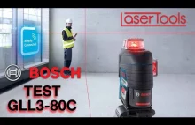 Test poziomicy laserowej Bosch GLL3-80C