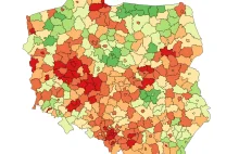 Nie widać zaborów - mapa powiatów Polskiej Strefy Inwestycji