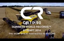 Rekord Guinnessa w zbiorze pszenicy 797 ton poprzedni rekord pobity o 120 ton