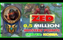 Zed Main Compilation - 0.5 MILLION MASTERY POINTS - League Of Legends