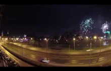 timelapse z sylwestra we Wrocławiu