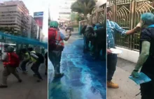 Policja oblała meczet farbą. Szefowa administracji przeprasza