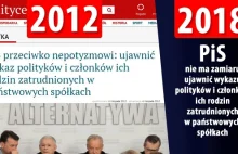 PiS chciał wykazu polityków i członków ich rodzin zatrudnionych w...