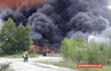 Pali się składowisko w Jakubowie. 100 pożarów na 100 lat niepodległości