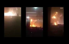 Zsychronizoawna eksplozja w Tianjin z sześciu różnych ujęć