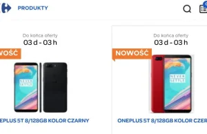 Smartfony OnePlus 5T dostępne w polskich sklepach Carrefour