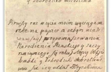 List siedmioletniego księcia Radziwiłła z okazji Bożego Narodzenia AD 1740