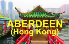 Rybacka osada Aberdeen w Hongkongu. A fishing village in Aberdeen, Hong...