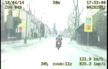 Policyjny pościg za motocyklistą przez trzy gminy (WIDEO)