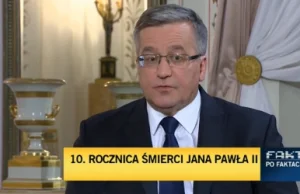 Komorowski nie odpuszcza. Nawet rocznicę śmierci Jana Pawła II wykorzystał do...