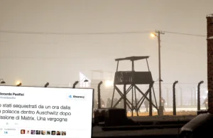 Włoski żyd utknął na noc na terenie Auschwitz, alarm ściągnął policję.