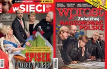 Okładki Wprost i W Sieci: straszenie Niemcami to tani greps. Ciemny lud nie kupi