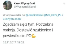 Radny PiS chciał wieszać PO. Decyzja prokuratury o umorzeniu uchylona.