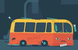 Smutny autobus - zamiast ostrzegać, wyciska łzy :(
