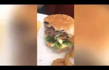 Hamburger z żywym nadzieniem