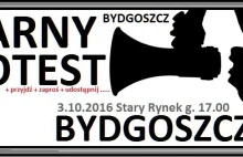 CZARNY PROTEST w Bydgoszczy