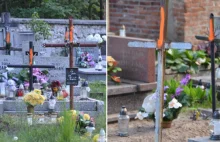 Krzyże na cmentarzu pomalowane sprayem. Tak ksiądz "zachęca" do dbania o nie.