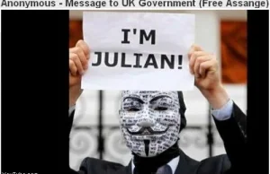 Anonymous domagają się uwolnienia Assange'a