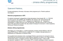 Zmiana programowa UPC