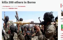 Boko Haram dokonała masakry 200 osób