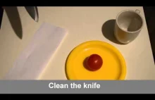 How to sharpen a knife with help a cup