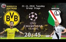 Zapowiedź meczu Borussia Dortmund - Legia Warszawa (HD) 2016/11/22