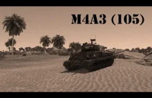 War Thunder - Sherman M4A3 (105) HVSS - American Bull - Gameplay...