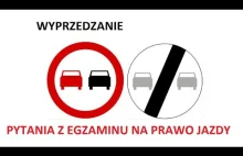 Wyprzedzanie - pytania z egzaminu na prawo jazdy