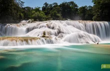 Zjawiskowe wodospady Agua Azul w Meksyku - ponad 500 kaskad o lazurowym kolorze