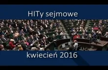 HITy sejmowe kwiecień 2016(najlepsze akcje)