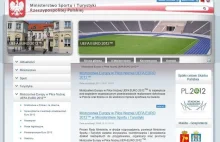 Niemiecki stadion promuje Euro 2012 na stronach resortu sportu