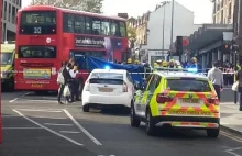 Wypadek rowerzysty w Londynie