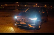 Volvo XC90 D5 Inscription 2015 w nocy (recenzja)-światła,wnętrze,LED