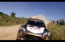 Kubica bliskie spotkanie z kamerą - 72 Rajd Polski 2015