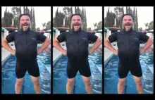Jak wyjść z wody jak superbohater pokazuje Jack Black w filmiku "hell yes"