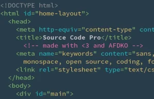 Source Code Pro - kodowanie ze stylem