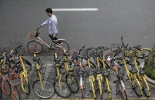 Chińska wypożyczalnia zbankrutowała po stracie 90 proc. rowerów