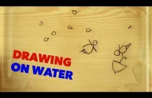 DRAWING ON WATER trick! FLOATING image.