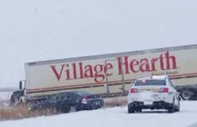 Milionowy pozew za wysłanie ciężarówki w trasę przy silnych opadach śniegu.