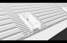 Stadion w SketchUp`ie #3 / balustrady i warstwy