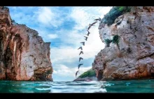 Cliff diving w Chorwacji