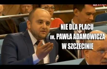 Awantura o "Plac im. Pawła Adamowicza" w Szczecinie