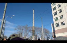 Wyburzanie wieży telewizyjnej, jednego z symboli Jekaterynburga