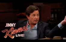 Michael J. Fox's pokazuje "samowiążące się" buty u Jimmy'ego Kimmela