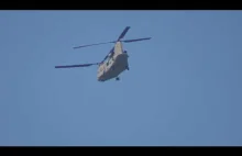 CH-47 Chinook nad Warszawą Wawer