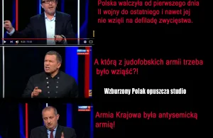 Zdenerwowany Polak wychodzi ze studia rosyjskiej TV