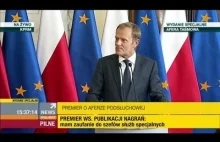 Konferencja prasowa Donalda Tuska o aferze taśmowej 16.06.2014 Polsat News