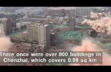 Hurtowe wyburzanie budynków w Chinach